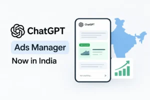 Chatgpt ads manager in india