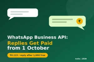 WhatsApp Business Platform Charges in India from Oct 1