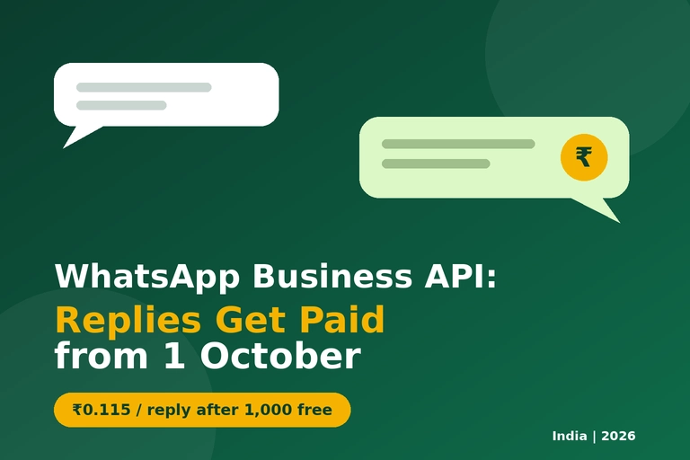 WhatsApp Business Platform Charges in India from Oct 1